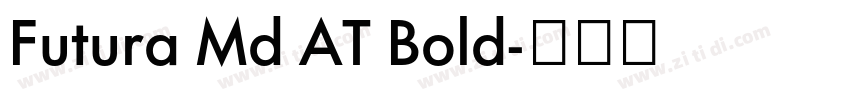 Futura Md AT Bold字体转换